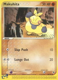 Makuhita - 56109 - Ruby and Sapphire (RS) #56/109 - Common Pokémon Trading Card