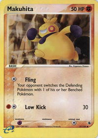 Makuhita - 57/109 - Ruby and Sapphire (RS) #57/109 - Common Pokémon Trading Card