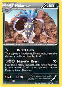Malamar (76) - XY Base Set (XY) #76/146 - Rare Pokémon Trading Card