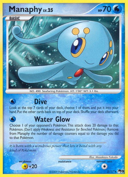Manaphy - POP Series 9 Pokémon trading card