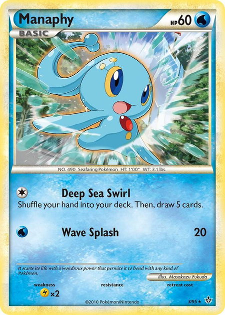 Manaphy - Unleashed Pokémon trading card