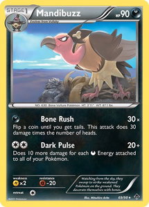 Mandibuzz - Emerging Powers (EPO) #69/98 - Rare Pokémon Trading Card