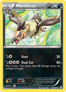Mandibuzz - Boundaries Crossed (BCR) #93/149 - Uncommon Pokémon Trading Card