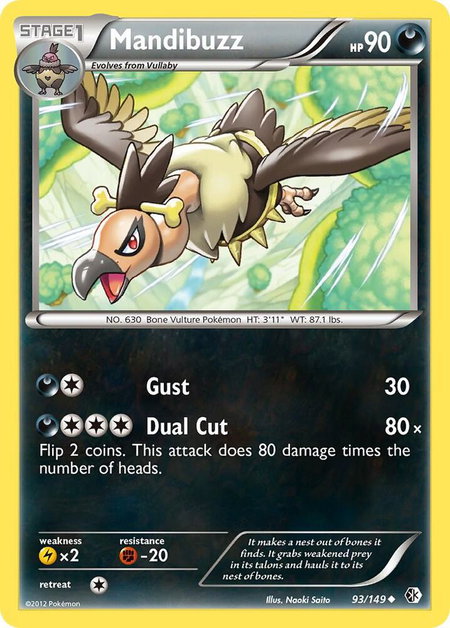 Mandibuzz - Boundaries Crossed Pokémon trading card