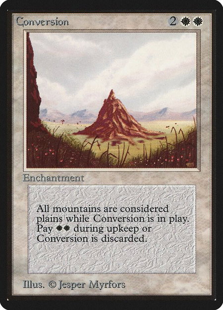 Conversion trading card from Beta Edition Conversion - Beta Edition Magic: The Gathering trading card