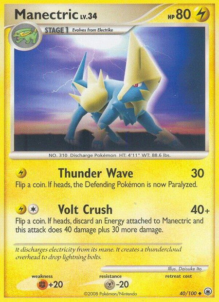 Manectric - Majestic Dawn Pokémon trading card