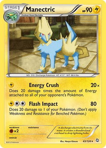 Manectric (43) - Dragons Exalted (DRX) #43/124 - Rare Pokémon Trading Card