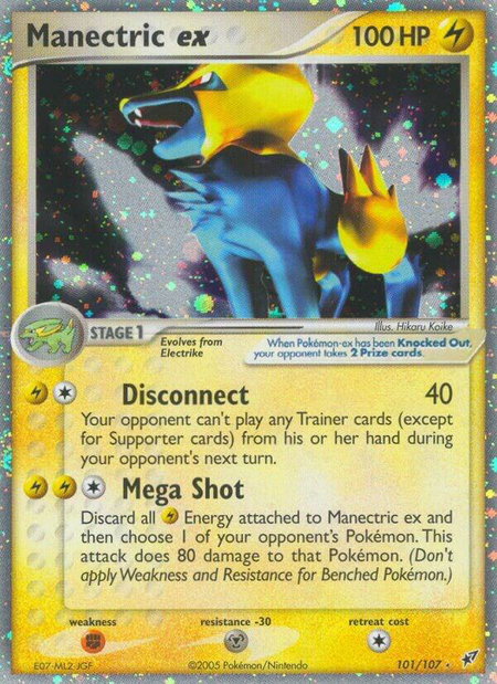Manectric ex - Deoxys Pokémon trading card