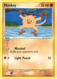 Mankey - FireRed & LeafGreen (RG) #38/112 - Uncommon Pokémon Trading Card