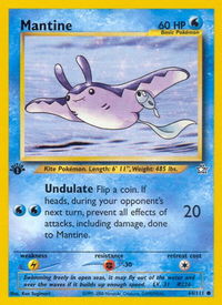 Mantine - Neo Genesis (N1) #064/111 - Common Pokémon Trading Card