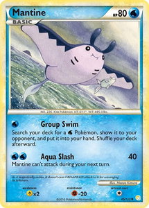 Mantine - HeartGold SoulSilver (HS) #45/123 - Uncommon Pokémon Trading Card