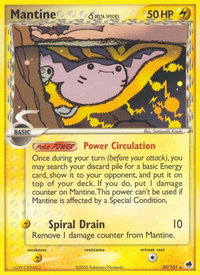 Mantine (Delta Species) - Dragon Frontiers (DF) #20/101 - Rare Pokémon Trading Card