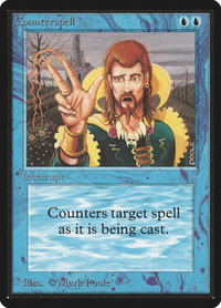 Counterspell - Beta Edition (LEB) #55 - Uncommon Magic: The Gathering Trading Card