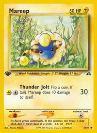 Mareep - Neo Discovery (N2) #58/75 - Common Pokémon Trading Card