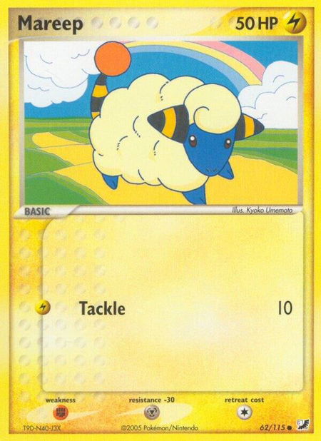 Mareep - Unseen Forces Pokémon trading card