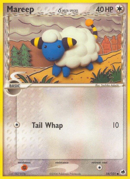 Mareep (Delta Species) - Dragon Frontiers Pokémon trading card