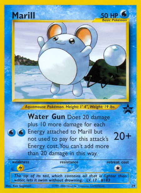 Marill - WoTC Promo Pokémon trading card