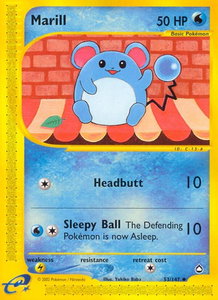 Marill - Aquapolis (AQ) #053/147 - Uncommon Pokémon Trading Card