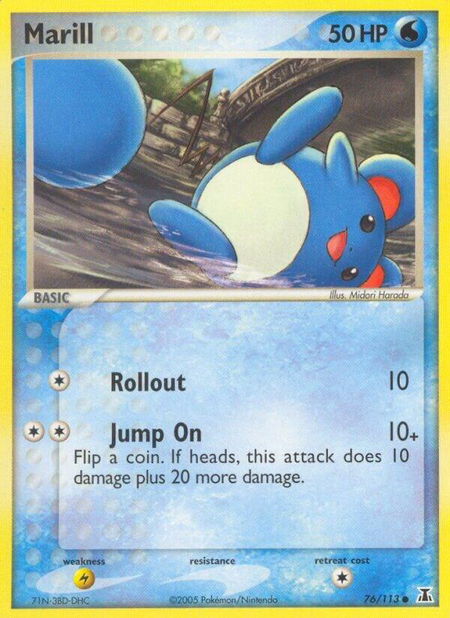 Marill - Delta Species Pokémon trading card