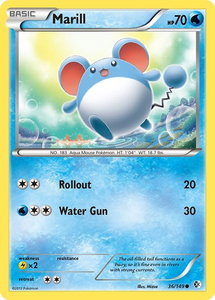 Marill - Boundaries Crossed (BCR) #36/149 - Common Pokémon Trading Card
