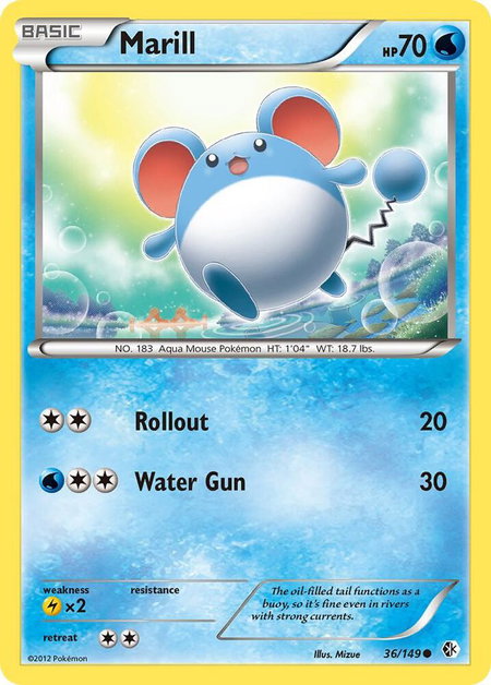 Marill - Boundaries Crossed Pokémon trading card