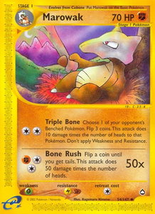 Marowak - Aquapolis (AQ) #054/147 - Uncommon Pokémon Trading Card