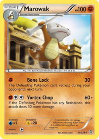 Marowak - Dragons Exalted (DRX) #61/124 - Rare Pokémon Trading Card
