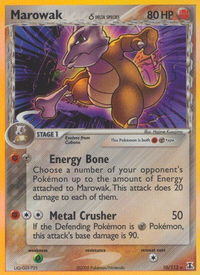 Marowak (Delta Species) - Delta Species (DS) #10/113 - Holo Rare Pokémon Trading Card