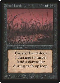 Cursed Land - Beta Edition (LEB) #98 - Uncommon Magic: The Gathering Trading Card