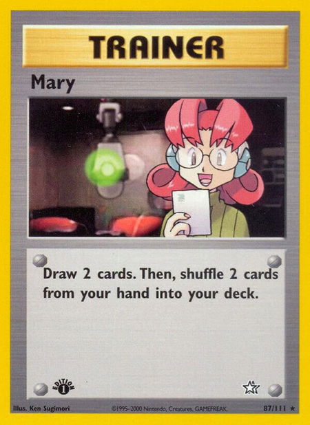 Mary - Neo Genesis Pokémon trading card