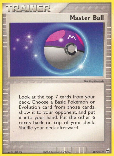 Master Ball - Deoxys Pokémon trading card