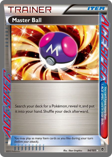 Master Ball - Plasma Blast Pokémon trading card