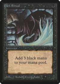 Dark Ritual - Beta Edition (LEB) #99 - Common Magic: The Gathering Trading Card