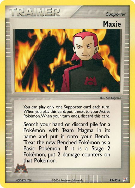 Maxie - Team Magma vs Team Aqua Pokémon trading card