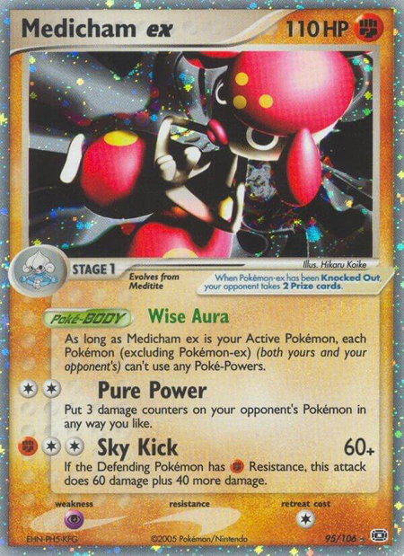 Medicham ex - Emerald Pokémon trading card