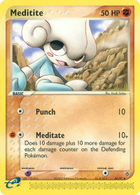 Meditite - Dragon (DR) #37/97 - Uncommon Pokémon Trading Card