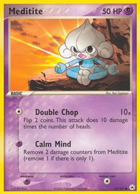 Meditite - 65/101 - Hidden Legends (HL) #65/101 - Common Pokémon Trading Card