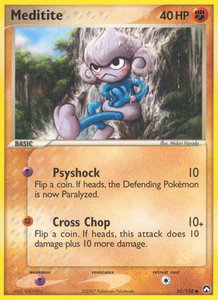 Meditite - Power Keepers (PK) #55/108 - Common Pokémon Trading Card