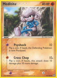 Meditite - Power Keepers (PK) #55/108 - Common Pokémon Trading Card