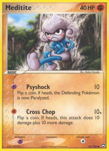 Meditite - Power Keepers Pokémon trading card