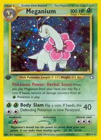 Meganium (10) - Neo Genesis (N1) #010/111 - Holo Rare Pokémon Trading Card