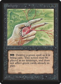 Deathgrip - Beta Edition (LEB) #101 - Uncommon Magic: The Gathering Trading Card