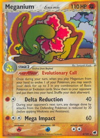 Meganium (Delta Species) - Dragon Frontiers (DF) #4/101 - Holo Rare Pokémon Trading Card
