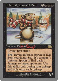 Infernal Spawn of Evil - Unglued (UGL) #33 - Rare Magic: The Gathering Trading Card