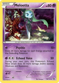 Meloetta (78) - Legendary Treasures (LTR) #78/113 - Holo Rare Pokémon Trading Card
