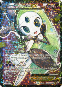 Meloetta EX (Full Art) - Legendary Treasures: Radiant Collection (LTR) #RC25/RC25 - Ultra Rare Pokémon Trading Card