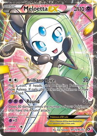 Meloetta EX (Full Art) - Legendary Treasures: Radiant Collection (LTR) #RC25/RC25 - Ultra Rare Pokémon Trading Card