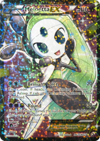 Meloetta EX (Full Art) trading card from Legendary Treasures: Radiant Collection Meloetta EX (Full Art) - Legendary Treasures: Radiant Collection Pokémon trading card