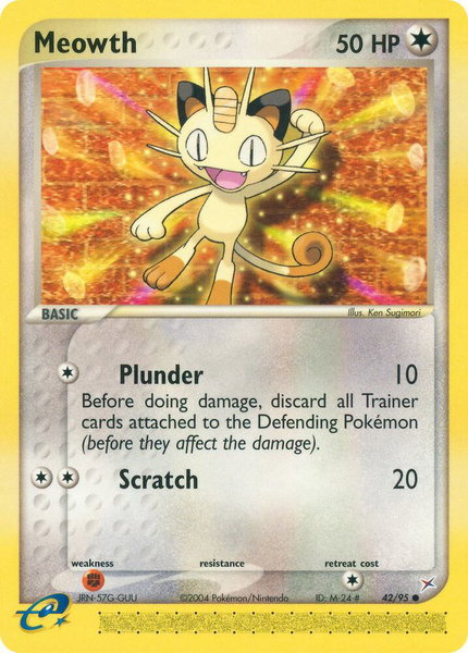 Meowth - Team Magma vs Team Aqua Pokémon trading card