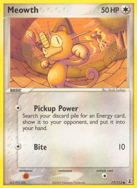 Meowth - Delta Species (DS) #77/113 - Common Pokémon Trading Card